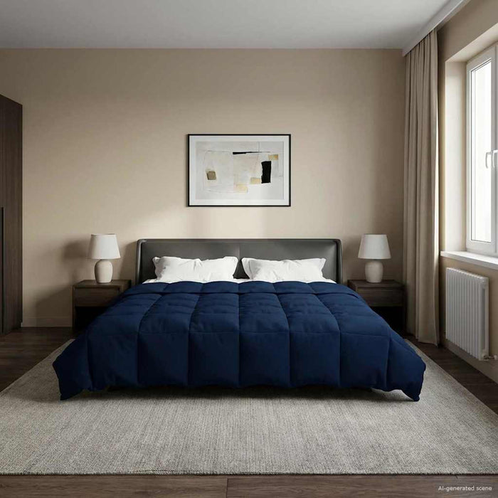 Pilotă de vară Patos Albastru închis 220 x 260 cm Microfibră - WALTI WALTI