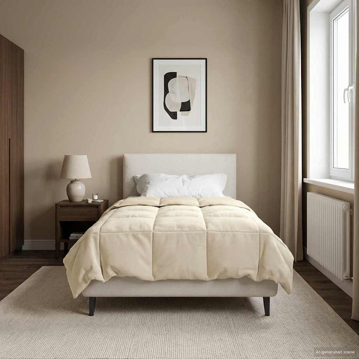 Pilotă de vară Patos Crem 135 x 220 cm Microfibră - WALTI WALTI