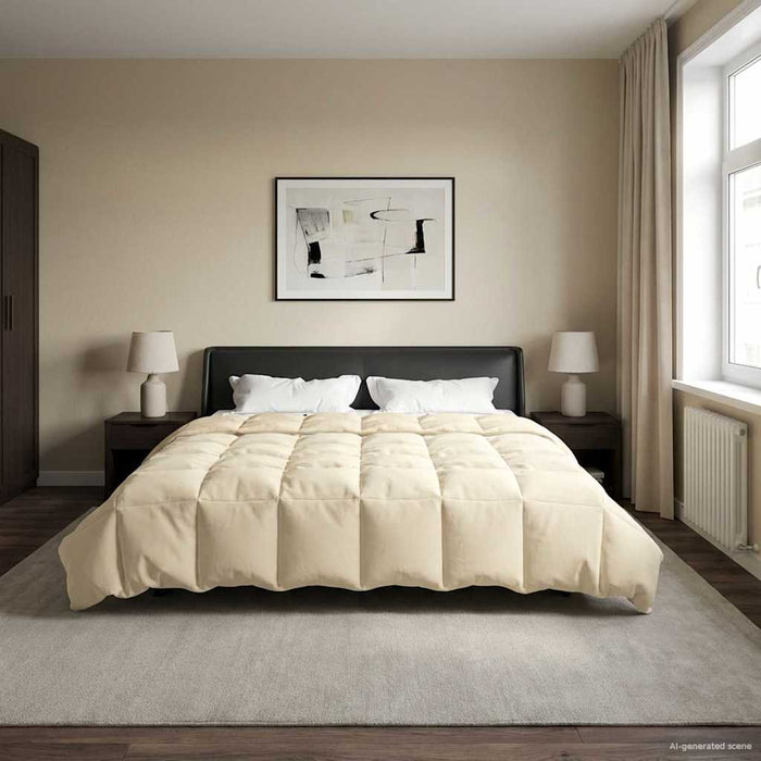 Pilotă de vară Patos Crem 200 x 220 cm Microfibră - WALTI WALTI