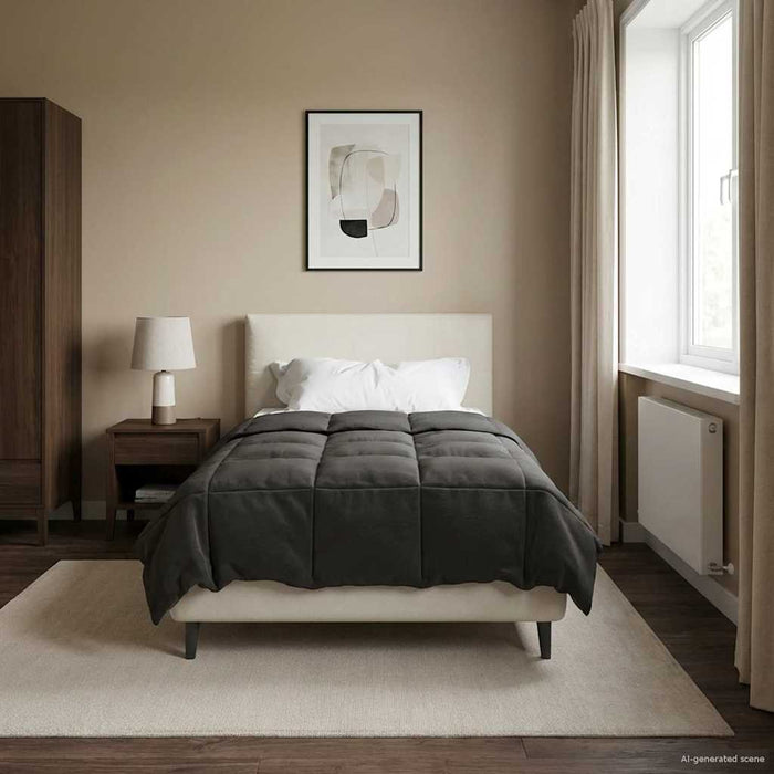 Duvet complet pe tot parcursul anului Antracit 135 x 200 cm - WALTI WALTI