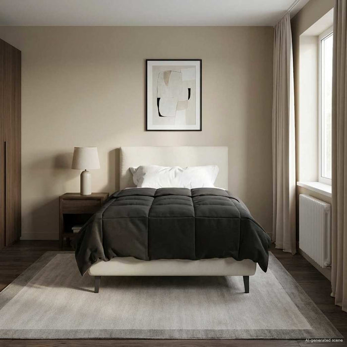 Duvet complet pe tot parcursul anului Antracit 135 x 220 cm - WALTI WALTI