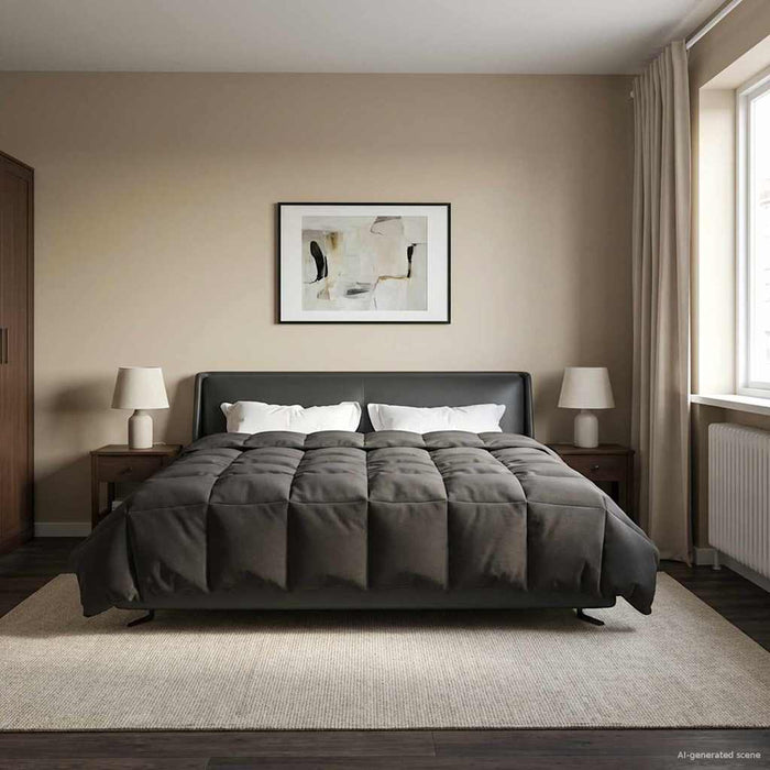 Duvet complet pe tot parcursul anului Antracit 200 x 220 cm - WALTI WALTI