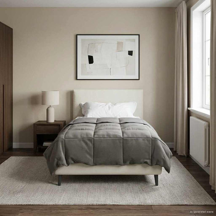 Duvet complet pe tot parcursul anului Gri deschis 155 x 200 cm - WALTI WALTI