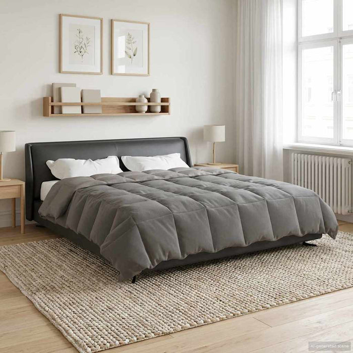 Duvet complet pe tot parcursul anului Gri deschis 200 x 200 cm - WALTI WALTI
