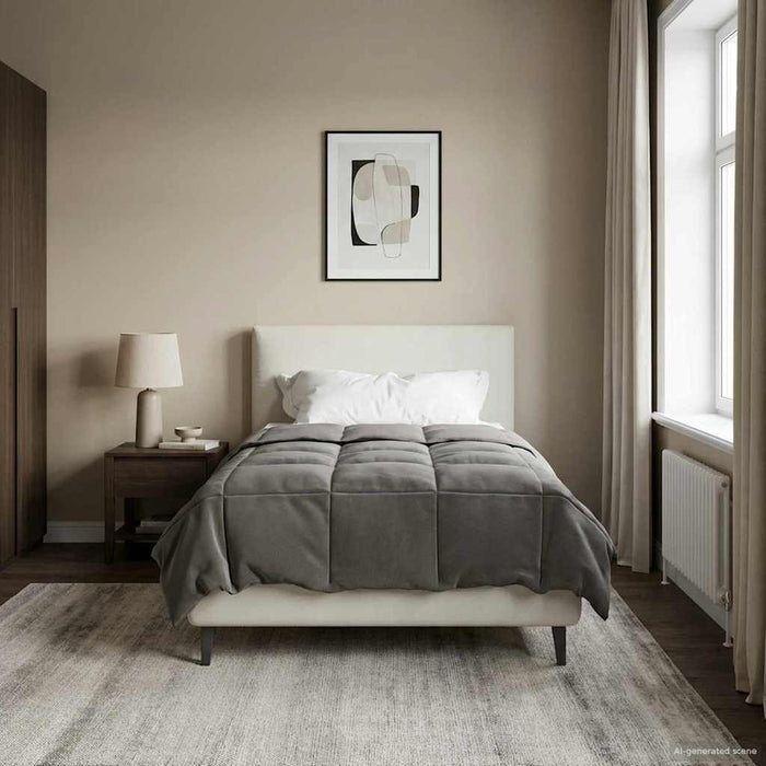 Duvet complet pe tot parcursul anului Gri deschis 135 x 220 cm - WALTI WALTI