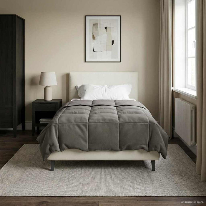 Duvet complet pe tot parcursul anului Gri deschis 155 x 220 cm - WALTI WALTI