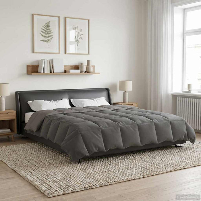 Duvet complet pe tot parcursul anului Gri deschis 220 x 240 cm - WALTI WALTI