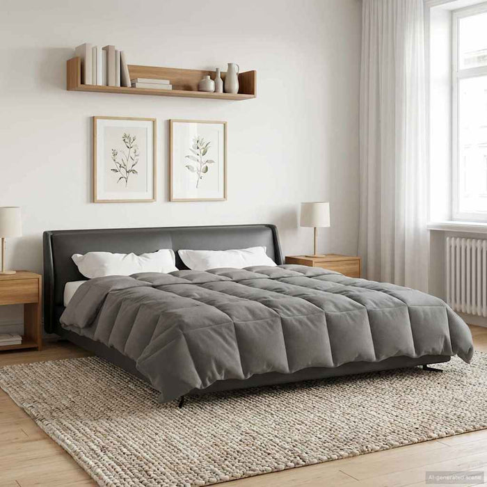 Duvet complet pe tot parcursul anului Gri deschis 220 x 260 cm - WALTI WALTI