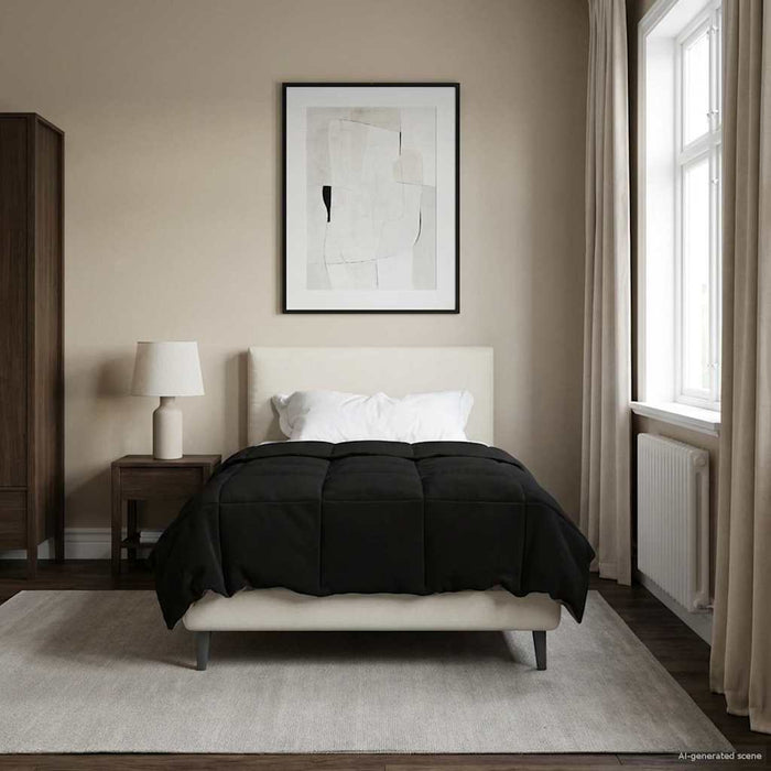Duvet complet pe tot parcursul anului Patos Negru 135 x 200 cm - WALTI WALTI