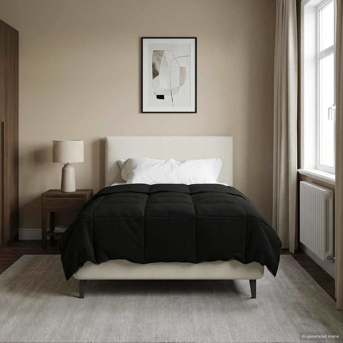 Duvet complet pe tot parcursul anului Patos Negru 140 x 200 cm - WALTI WALTI