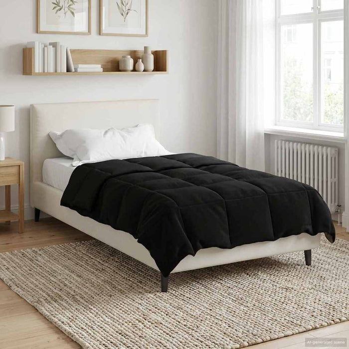 Duvet complet pe tot parcursul anului Patos Negru 155 x 220 cm - WALTI WALTI