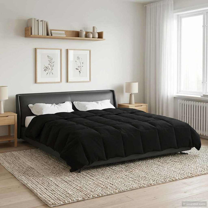 Duvet complet pe tot parcursul anului Patos Negru 200 x 220 cm - WALTI WALTI