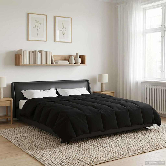 Duvet complet pe tot parcursul anului Patos Negru 240 x 260 cm - WALTI WALTI