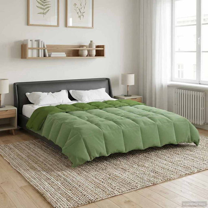 Duvet complet pe tot parcursul anului Patos Verde 200 x 200 cm - WALTI WALTI