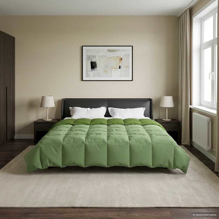 Duvet complet pe tot parcursul anului Patos Verde 200 x 200 cm - WALTI WALTI