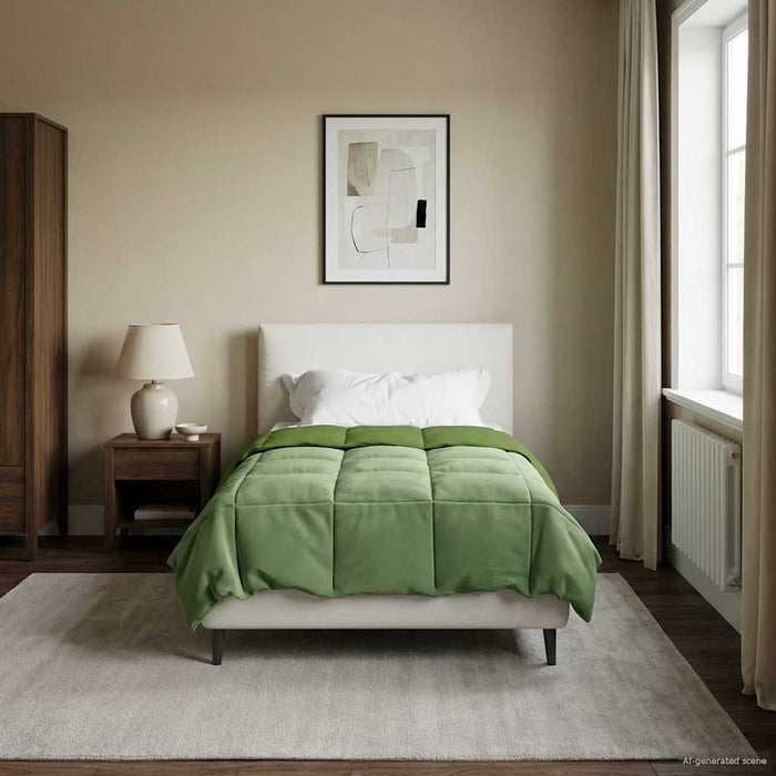 Duvet complet pe tot parcursul anului Patos Verde 155 x 220 cm - WALTI WALTI
