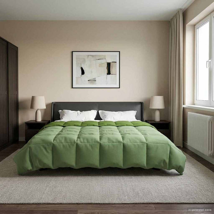 Duvet complet pe tot parcursul anului Patos Verde 200 x 220 cm - WALTI WALTI