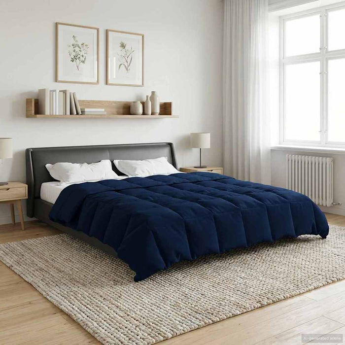 Duvet complet pe tot parcursul anului Patos Albastru închis - WALTI WALTI