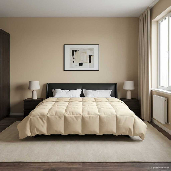 Duvet complet pe tot parcursul anului Patos Crem 200 x 200 cm - WALTI WALTI