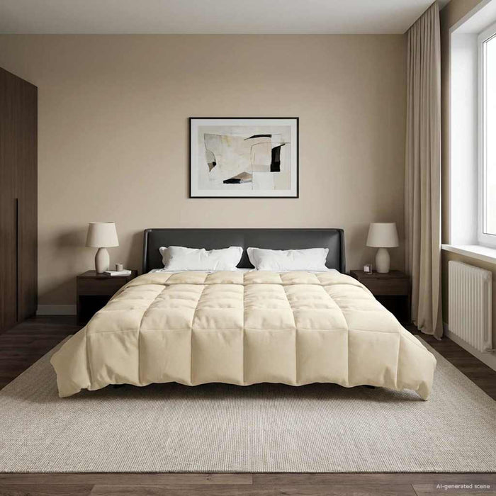 Duvet complet pe tot parcursul anului Patos Crem 220 x 240 cm - WALTI WALTI