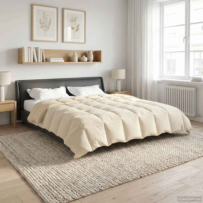 Duvet complet pe tot parcursul anului Patos Crem 240 x 260 cm - WALTI WALTI