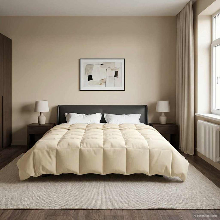 Duvet complet pe tot parcursul anului Patos Crem 240 x 260 cm - WALTI WALTI