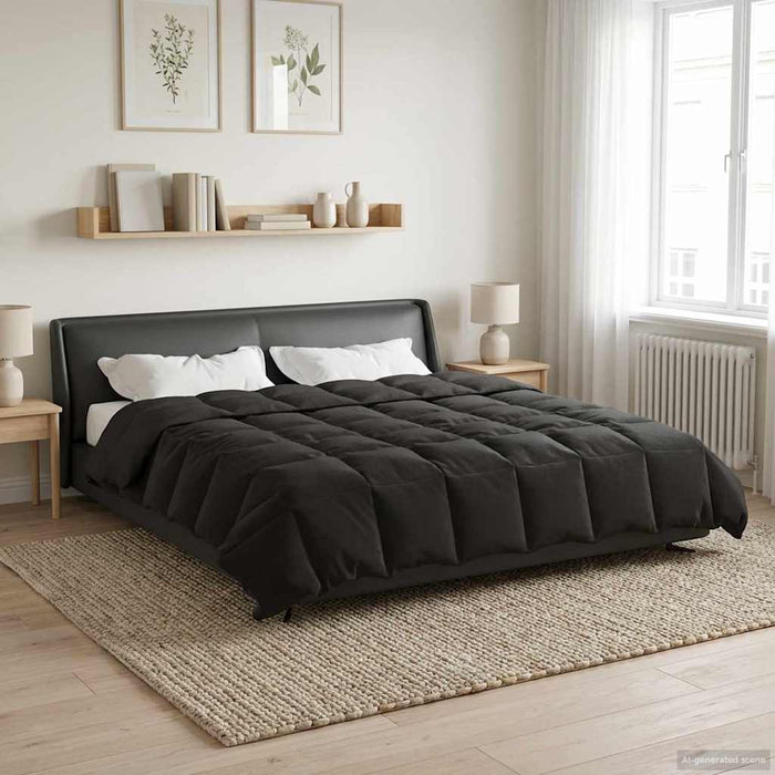 Duvet de iarnă Patos Antracit 240 x 260 cm Microfibră - WALTI WALTI