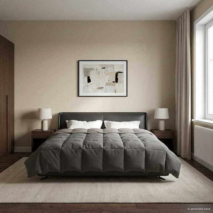 Duvet de iarnă Patos Gri deschis 220 x 240 cm Microfibră - WALTI WALTI