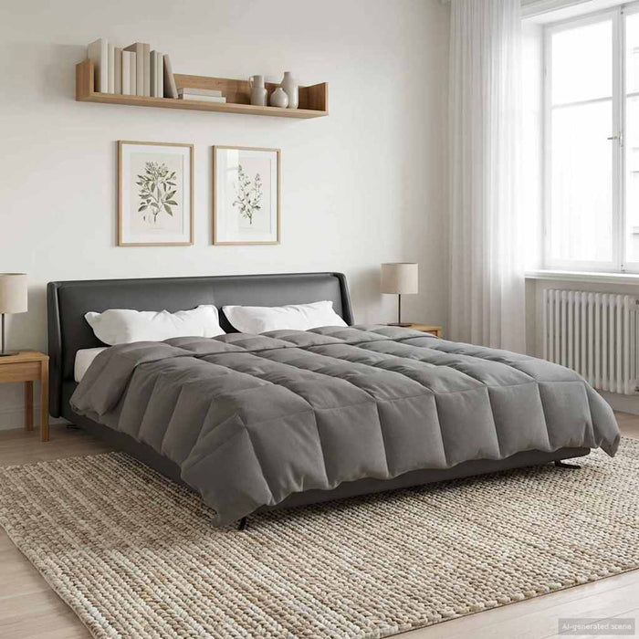 Duvet de iarnă Patos Gri deschis 220 x 260 cm Microfibră - WALTI WALTI