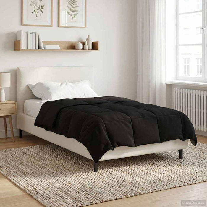 Duvet de iarnă Patos Negru 135 x 200 cm Microfibră - WALTI WALTI