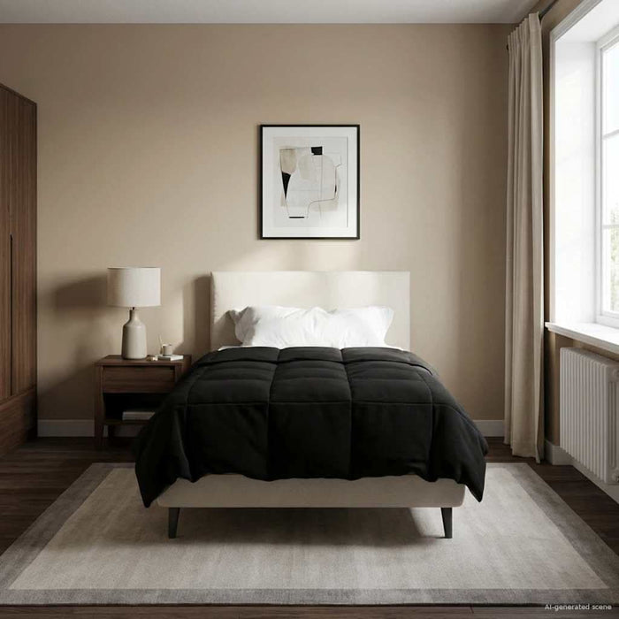 Duvet de iarnă Patos Negru 155 x 220 cm Microfibră - WALTI WALTI