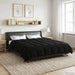 Duvet de iarnă Patos Negru 200 x 220 cm Microfibră - WALTI WALTI