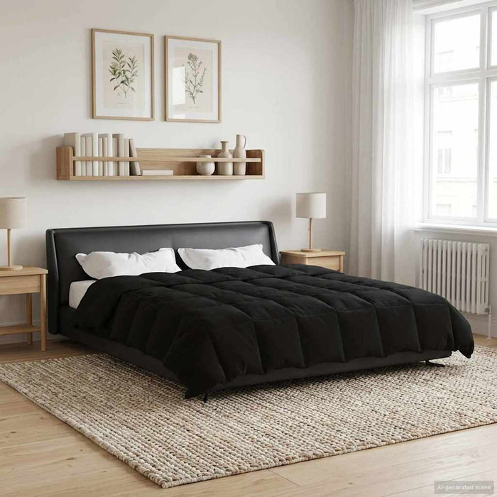 Duvet de iarnă Patos Negru 220 x 260 cm Microfibră - WALTI WALTI