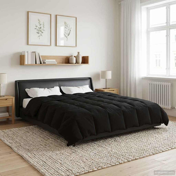 Duvet de iarnă Patos Negru 240 x 260 cm Microfibră - WALTI WALTI