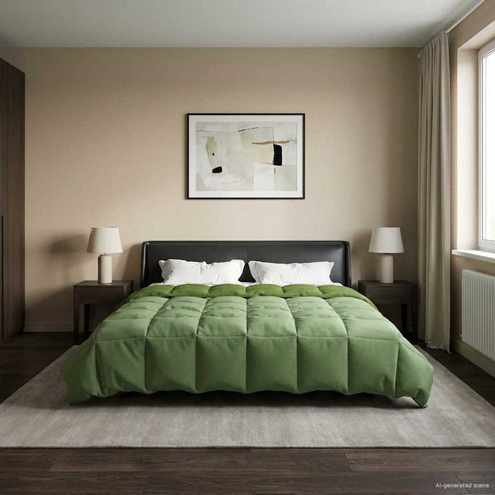 Duvet de iarnă Patos Verde 200 x 200 cm Microfibră - WALTI WALTI