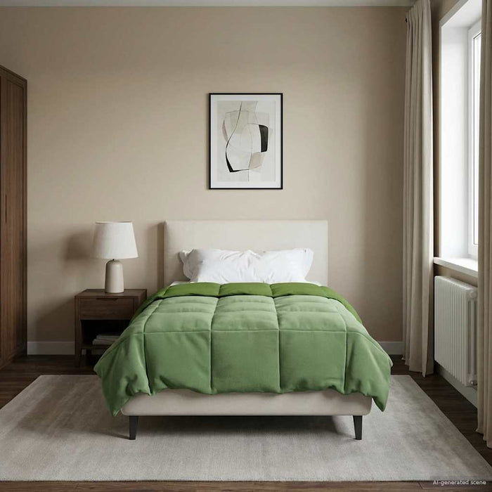 Duvet de iarnă Patos Verde 140 x 220 cm Microfibră - WALTI WALTI
