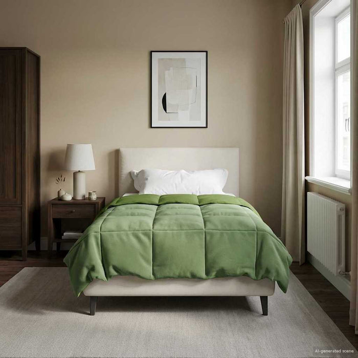 Duvet de iarnă Patos Verde 155 x 220 cm Microfibră - WALTI WALTI