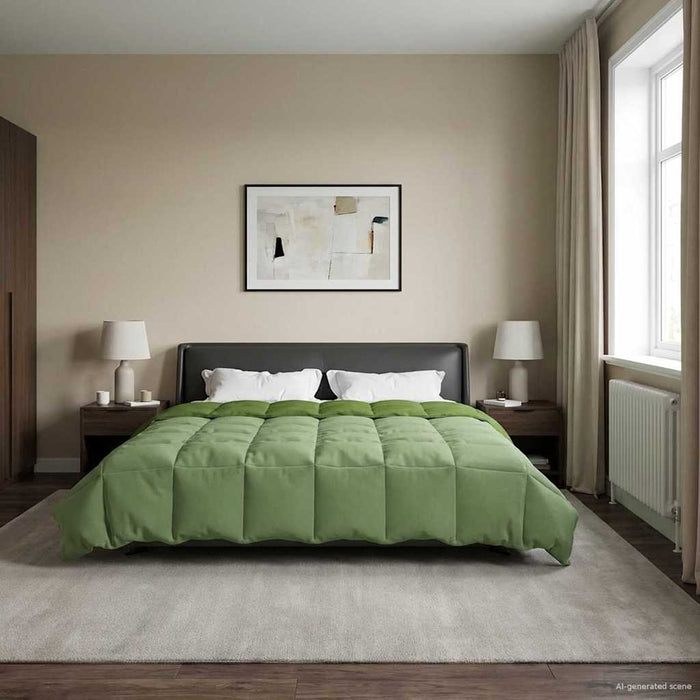Duvet de iarnă Patos Verde 220 x 240 cm Microfibră - WALTI WALTI
