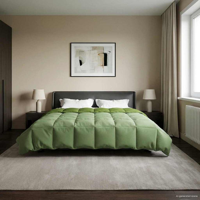 Duvet de iarnă Patos Verde 220 x 260 cm Microfibră - WALTI WALTI