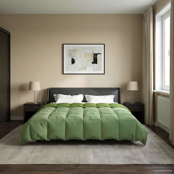 Duvet de iarnă Patos Verde 240 x 260 cm Microfibră - WALTI WALTI