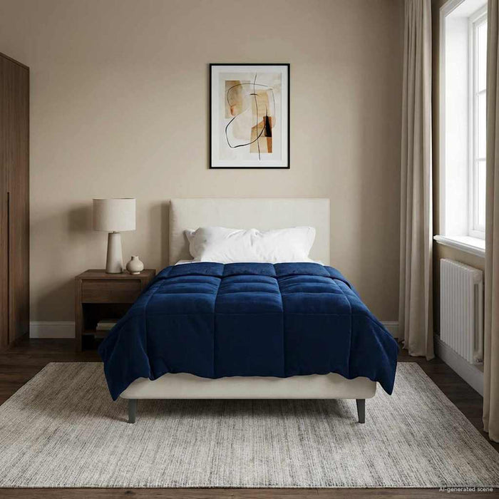 Duvet de iarnă Patos Albastru închis 135 x 200 cm Microfibră - WALTI WALTI