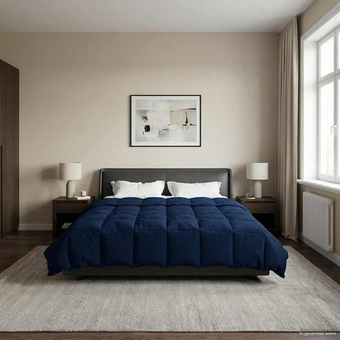 Duvet de iarnă Patos Albastru închis 220 x 260 cm Microfibră - WALTI WALTI