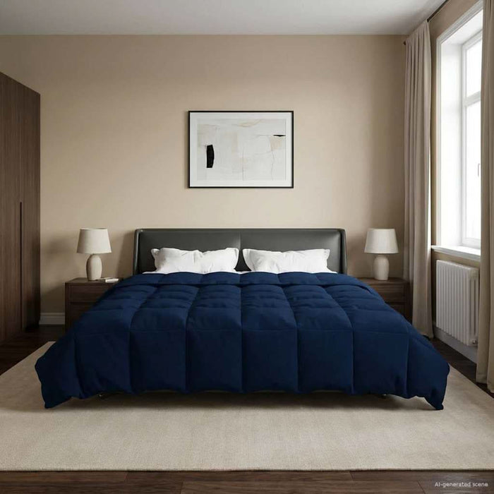 Duvet de iarnă Patos Albastru închis 240 x 260 cm Microfibră - WALTI WALTI