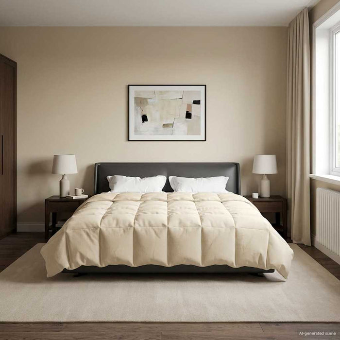 Duvet de iarnă Patos Crem 200 x 200 cm Microfibră - WALTI WALTI