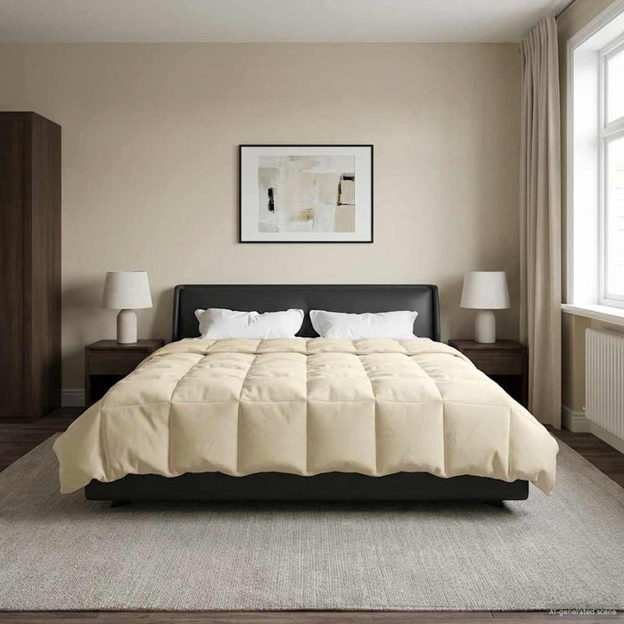 Duvet de iarnă Patos Crem 220 x 240 cm Microfibră - WALTI WALTI
