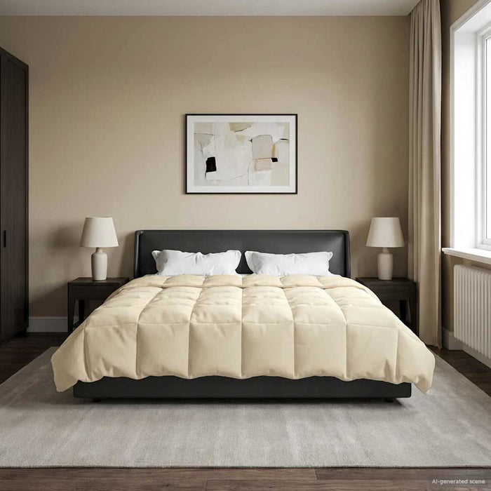 Duvet de iarnă Patos Crem 220 x 260 cm Microfibră - WALTI WALTI