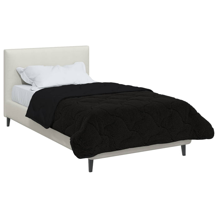 Pilotă de vară Negru 140 x 220 cm Microfibră și fleece Teddy - WALTI WALTI