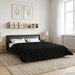 Pilotă de vară Negru 220 x 260 cm Microfibră și fleece Teddy - WALTI WALTI