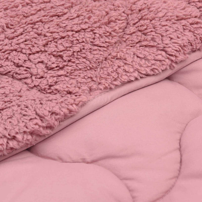 Pilotă de vară Roz 140 x 220 cm Microfibră și fleece Teddy - WALTI WALTI