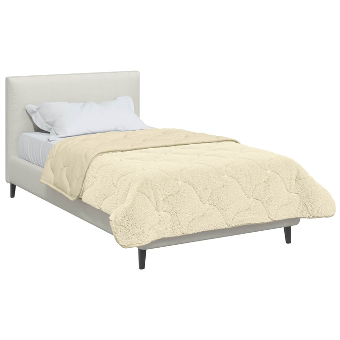 Pilotă de vară Crem 140 x 220 cm Microfibră și fleece Teddy - WALTI WALTI